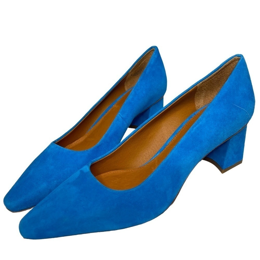 Franco Sarto Vibrant Blue Block Heels